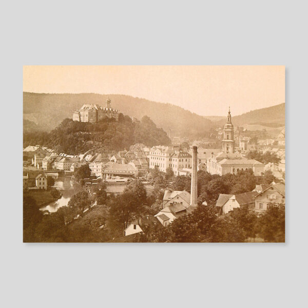 Postkarte Greiz um 1880
