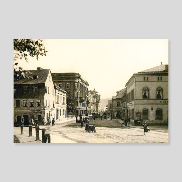 Postkarte Carolinenstraße um 1880
